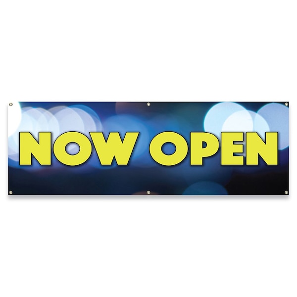 Now Open Banner Concession Stand Food Truck Single Sided